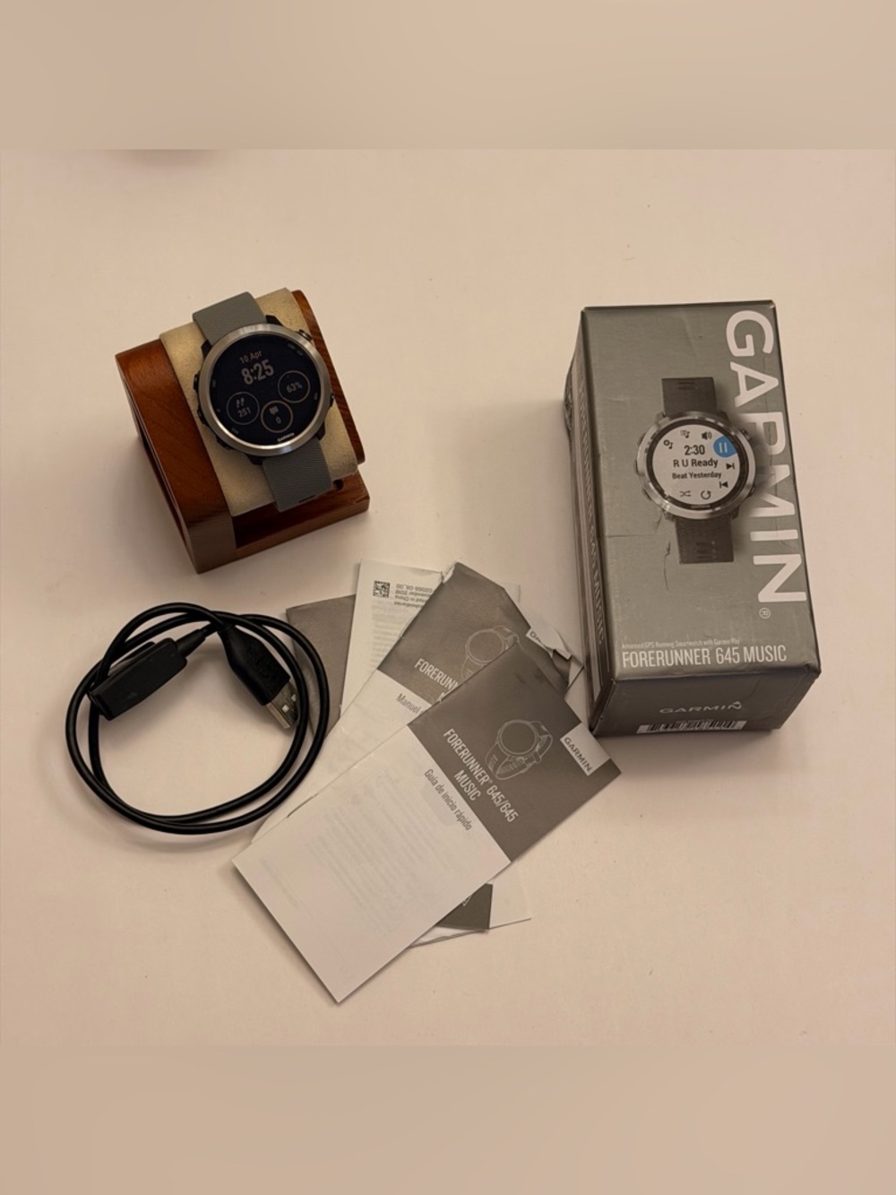 Garmin Forerunner 645 Music, Full set,‎ like new, tested